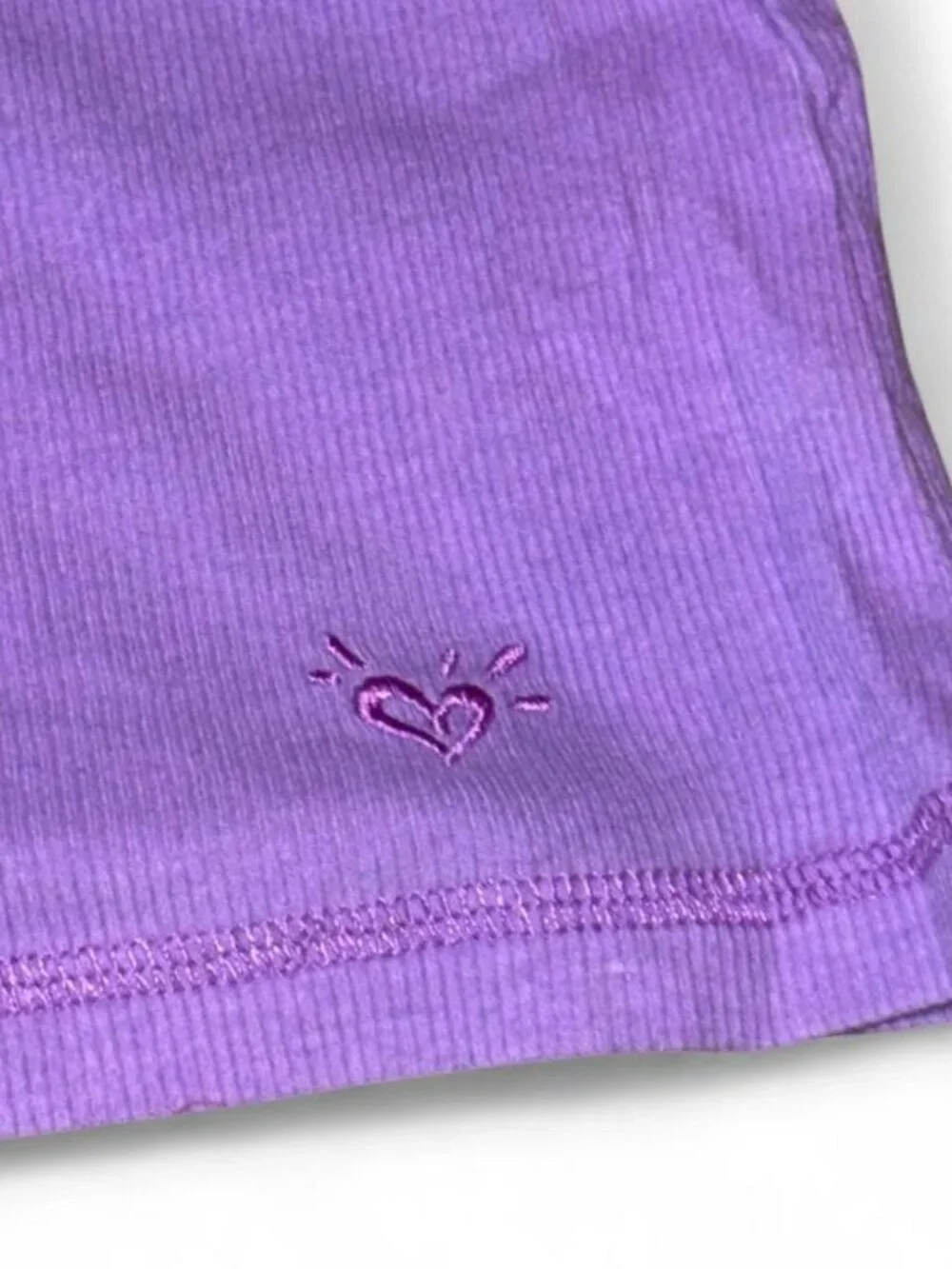 Justice Purple Ribbed Tank Top Girls Size 16